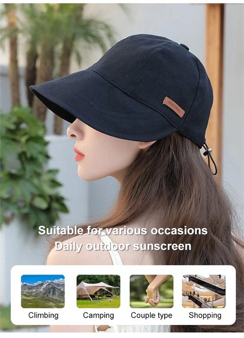 UV Protection Hat Without Makeup