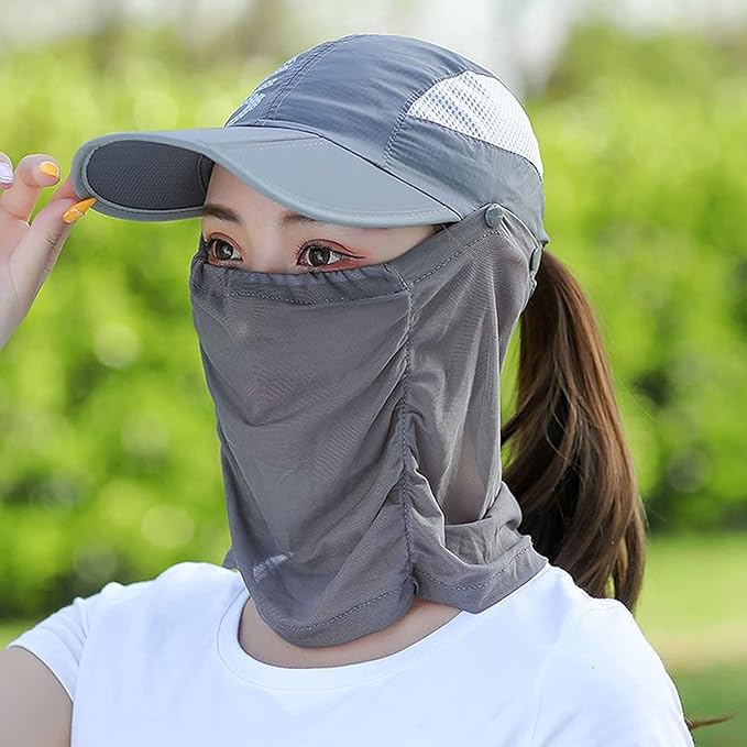 UNISEX SUN PROTECTION CAP MASK