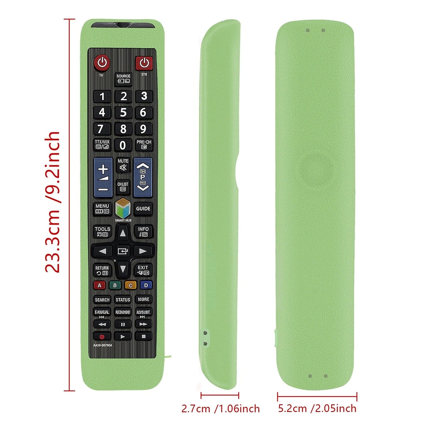 Glow Case with Strap for Samsung Smart TV Remote Control