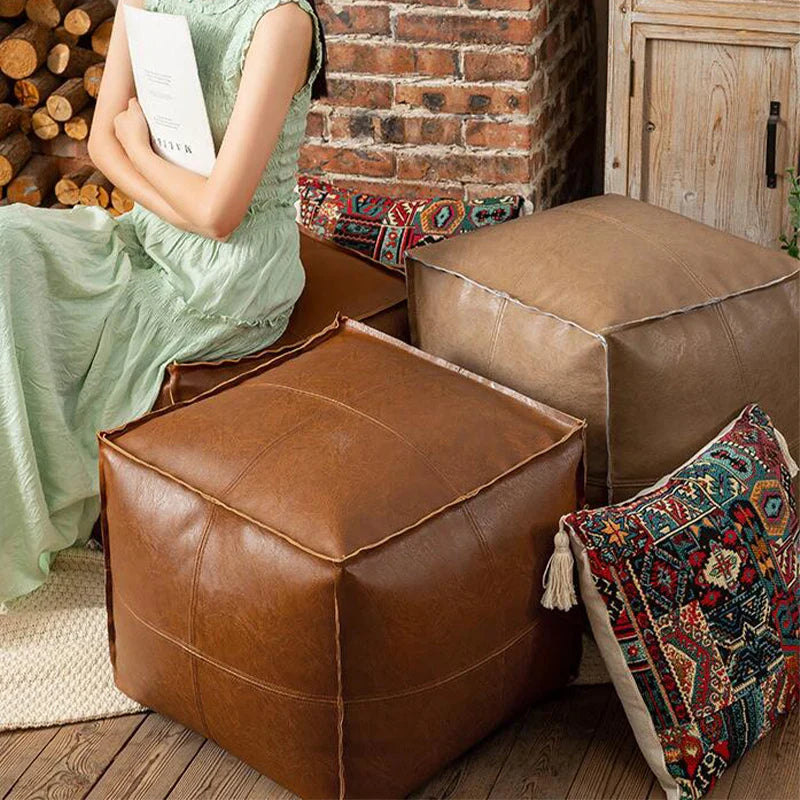 Leather Cushion storage bag