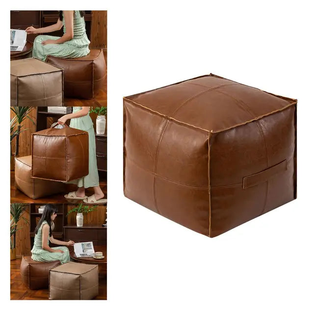 Leather Cushion storage bag