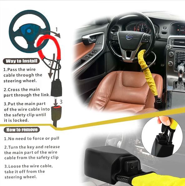 Car Steering Wheel Lock