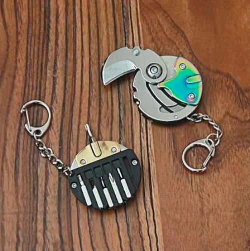 Multifunction Coin Keychain