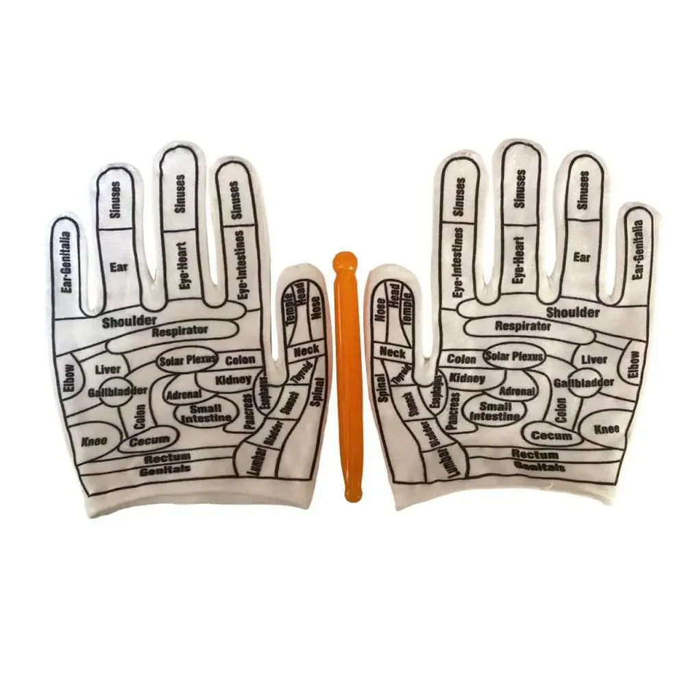 Gloves Hand Reflexology Tools